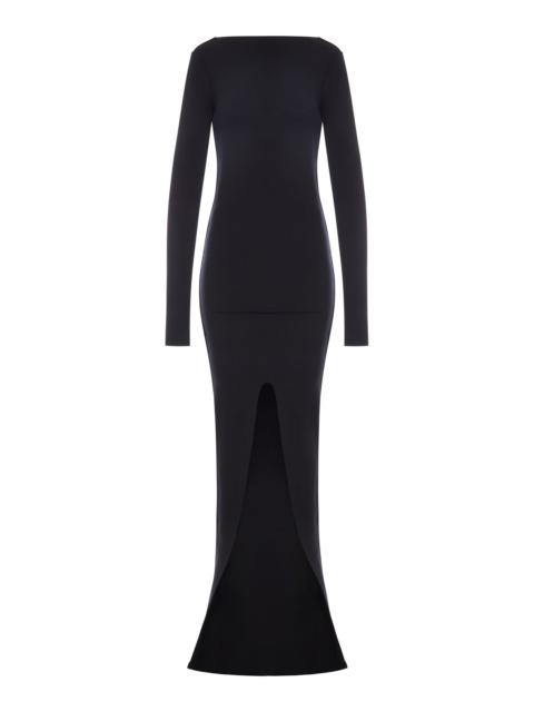 Rick Owens LONG DRESS WITH A FRONT SLIT AND A DEEP BACK NECKLINE
