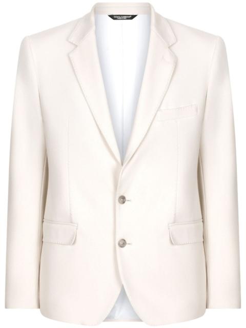 single-breasted notched-lapels blazer