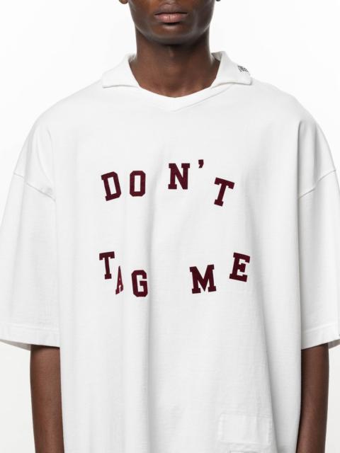 Maison MIHARAYASUHIRO Don't Tag Me. Flocky Print Collared T-shirt