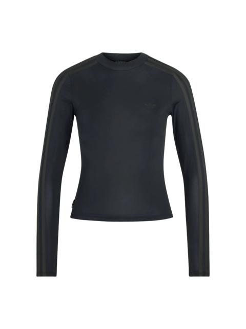 adidas (WMNS) adidas x Jennie Sheer Long Sleeve T-Shirt Asia Sizing 'Black' LD8931