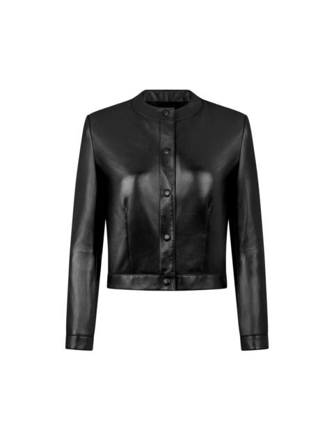 TOM FORD NAPPA LEATHER CARDIGAN JACKET