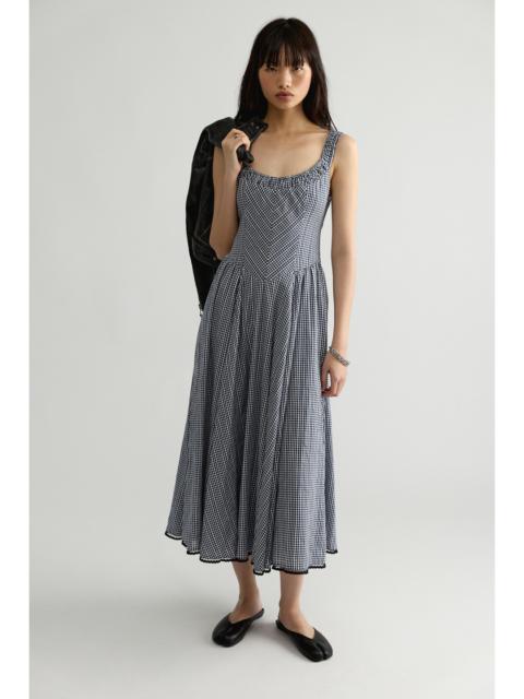 FREE PEOPLE Iris Plaid Midi Dress