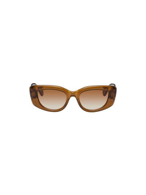Lanvin Brown Cat-Eye Sunglasses