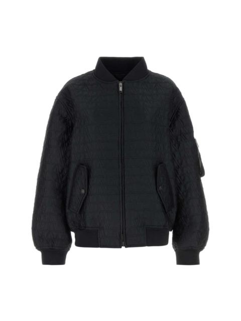 VLogo quilted bomber jacket