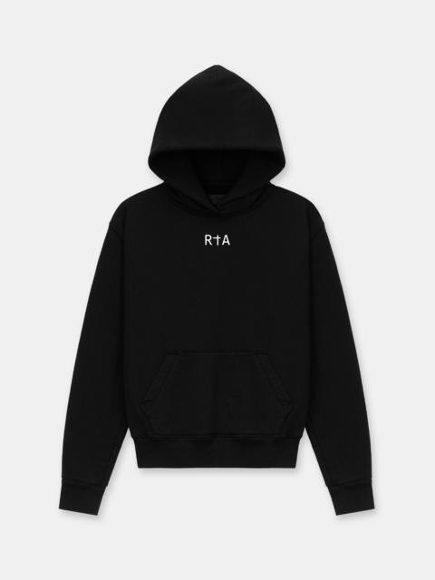 RTA NASH HOODIE | BLACK FRONT SMALL LOGO