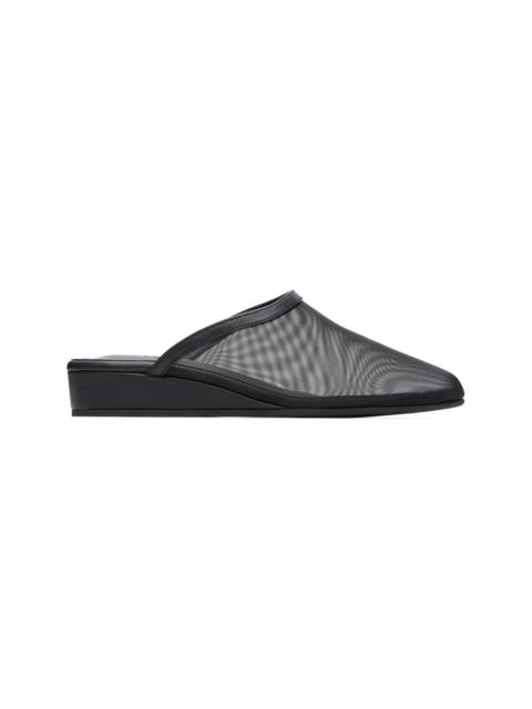 ANCIENT GREEK SANDALS Black 'The Wedge' Mules