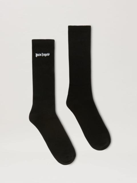 Palm Angels Embroidery Logo Socks