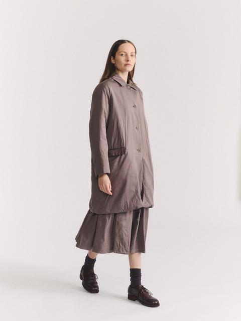 CASEY/CASEY BB PLEAT SKIRT - TWILL COT SILK - CLAY