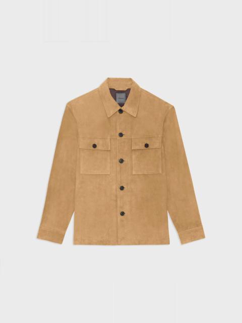 Theory Closson Military Jacket in Suede