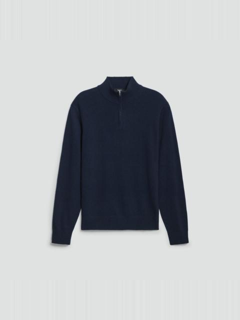Theory Hilles Quarter-Zip Sweater in Cashmere