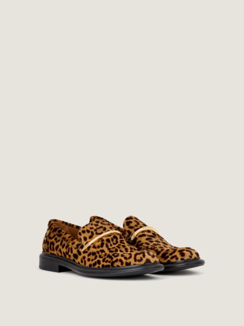 Givenchy PINCH LOAFERS IN LEOPARD-EFFECT PONY LEATHER