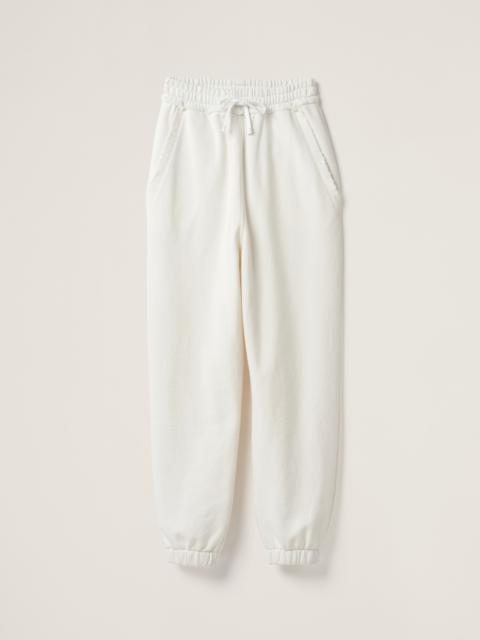 Miu Miu Embroidered cotton pants