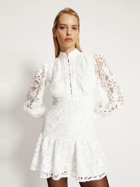 BARDOT Remy Embroidered Mini Dress In Orchid White