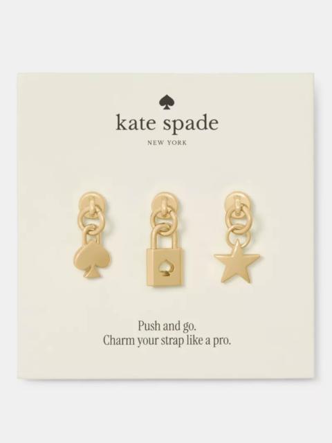 kate spade Charmed Set Of 3 Collar Stud Bag Charms