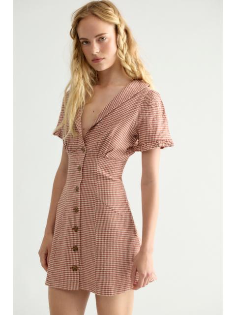 FREE PEOPLE Corrine Button Down Mini Dress