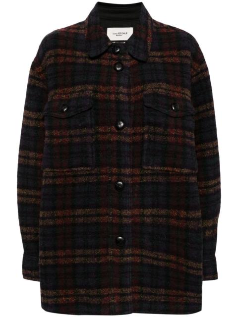 Isabel Marant check-print blanket coat