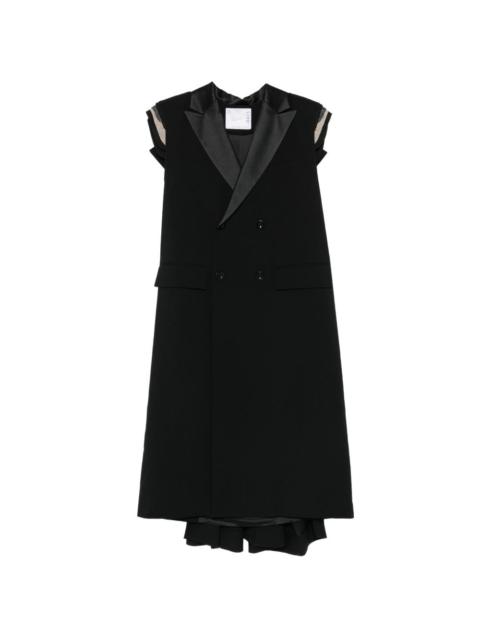 sacai double-breasted coat