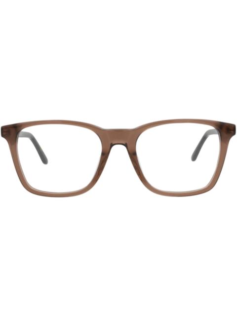 Alexander McQueen Alexander McQueen Square-Frame Acetate Optical Frames Brown Silver Transparent (AM0324O-30010866-003