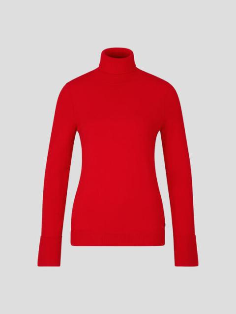 BOGNER Vinny Turtleneck pullover in Red