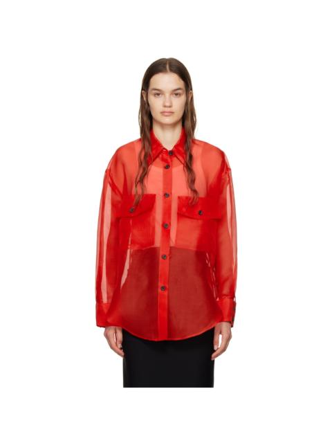 KHAITE Red 'The Mahmet' Shirt