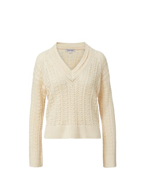 VERONICA BEARD DEVERAUX POINTELLE SWEATER