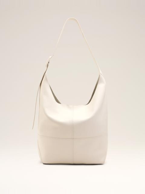 AMI Paris WHITE SOFT LEATHER ETIENNE CROSSBODY BAG