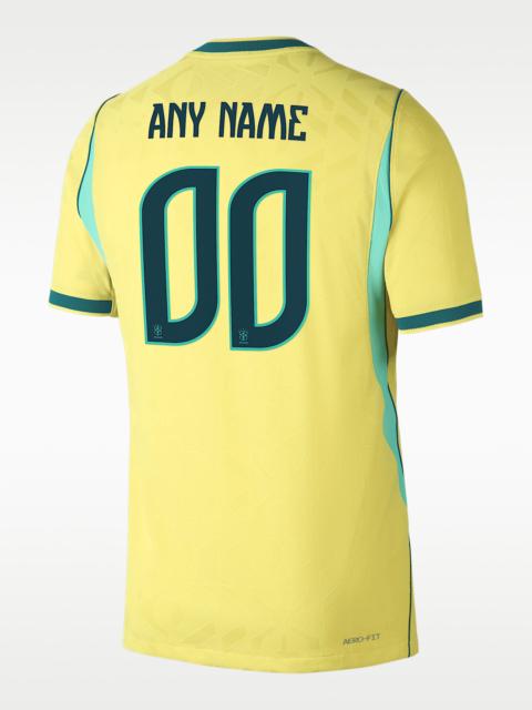 Nike Brazil 2026/27 Match Home Men's Nike Aero-FIT Soccer Authentic Custom Jersey By You