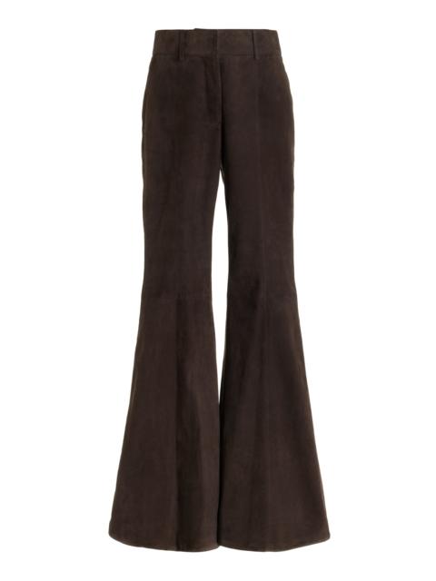 GABRIELA HEARST Rhein Pant in Chocolate Suede