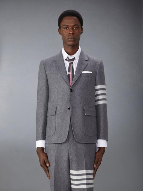 Thom Browne Flannel 4-Bar Unstructured Straight Fit Sport Coat
