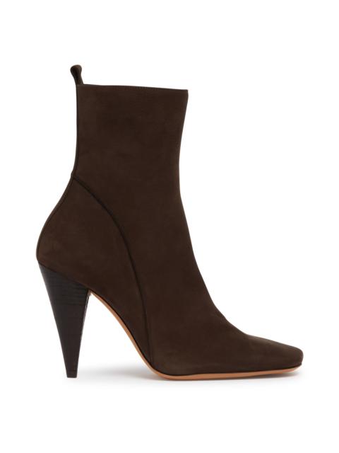 JUDE Brown Suede High Ankle Boots