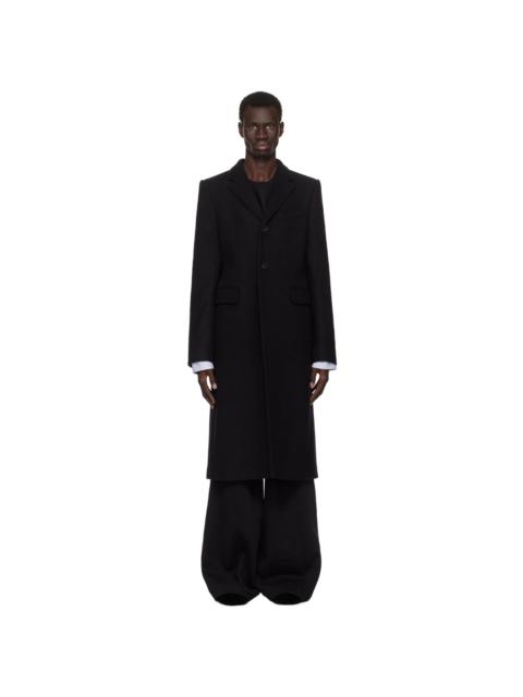 Dries Van Noten Black Wool Coat