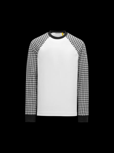 Moncler Houndstooth Long Sleeve T-Shirt