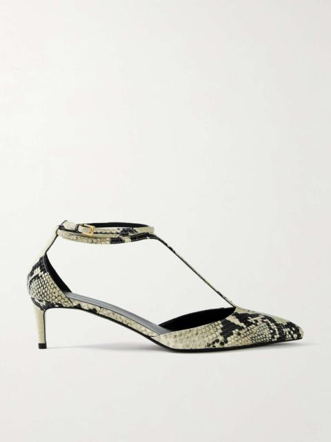 KHAITE Mia snake-effect leather pumps Snake print