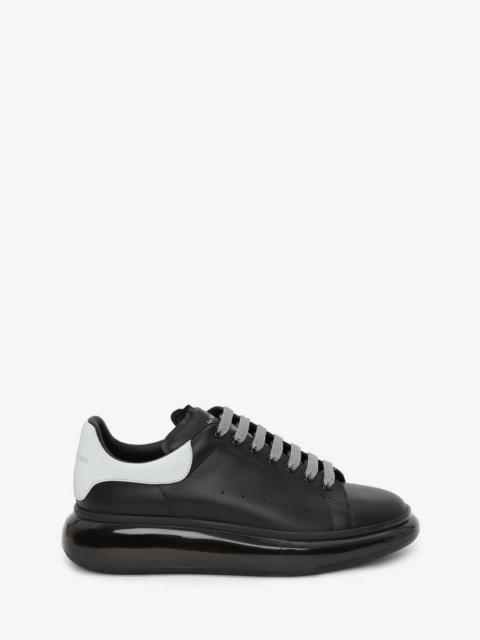 Alexander McQueen Oversized Sneaker in Black/gun Metal