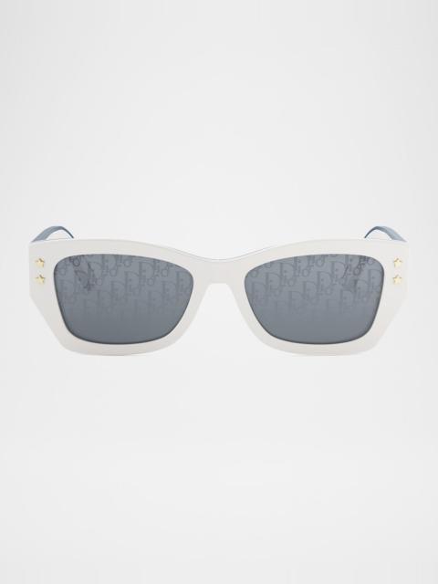 Dior DiorPacific Two-Tone Square Sunglasses