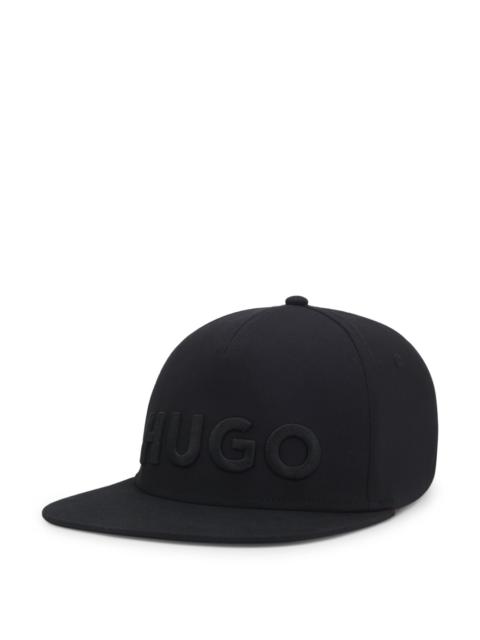 HUGO STRETCH-COTTON CAP WITH EMBROIDERED LOGO