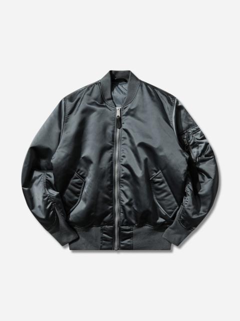 ALPHA INDUSTRIES Men's MA-1 Base Flight Bomber Jacket Denim Blue