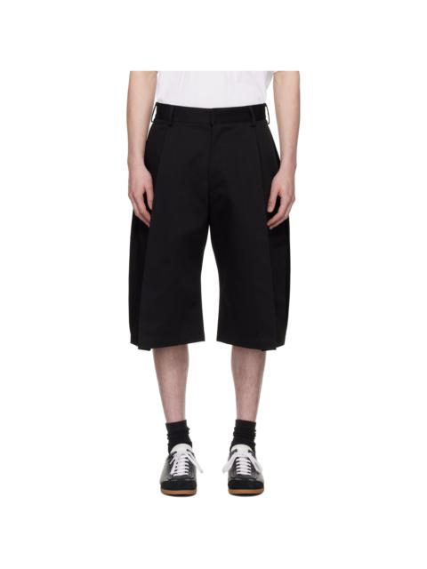 Seventh Black Bermuda Pleat Shorts
