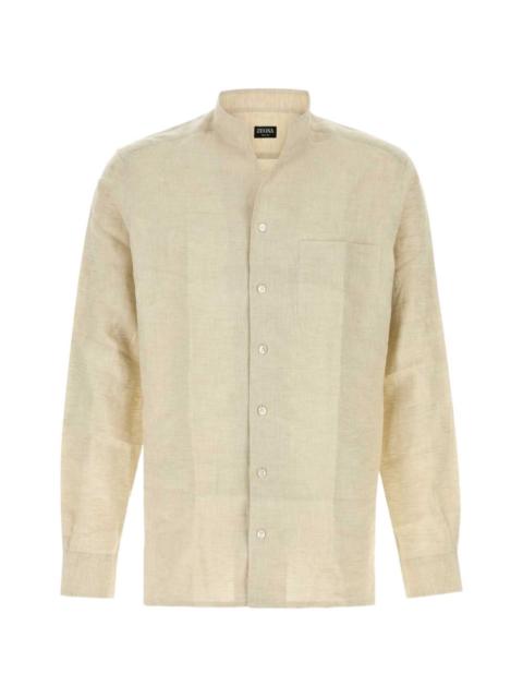 ZEGNA melange linen shirt
