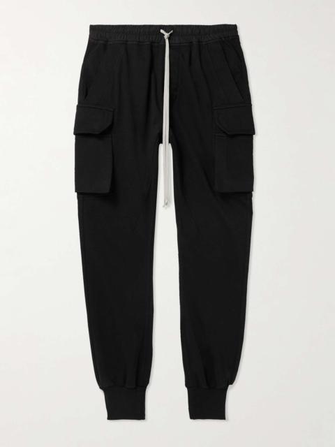 Rick Owens DRKSHDW Mastodon Tapered Cotton-Jersey Cargo Sweatpants
