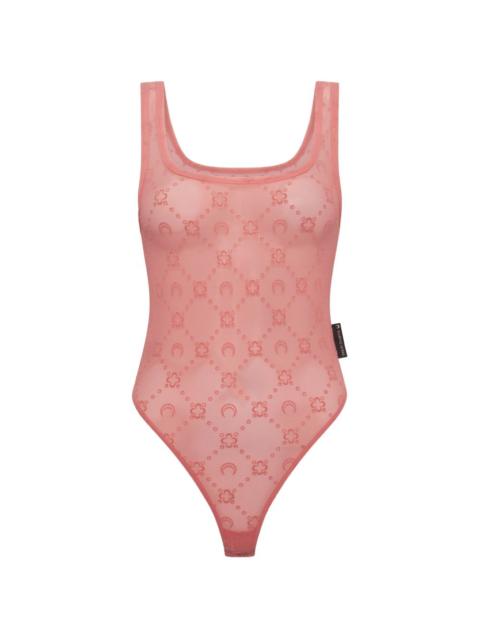 Marine Serre flocked bodysuit