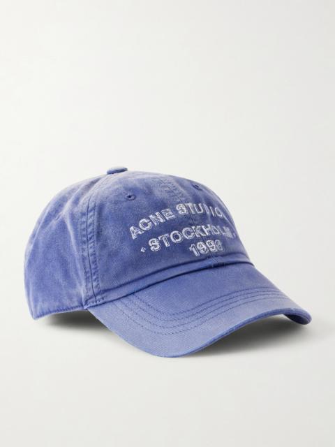 Acne Studios Cuddy Sunkissed Logo-Print Cotton-Twill Baseball Cap