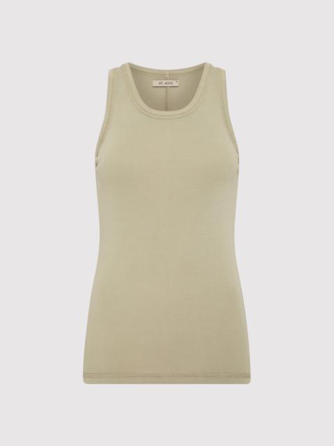 Organic Cotton Singlet - Moss Grey