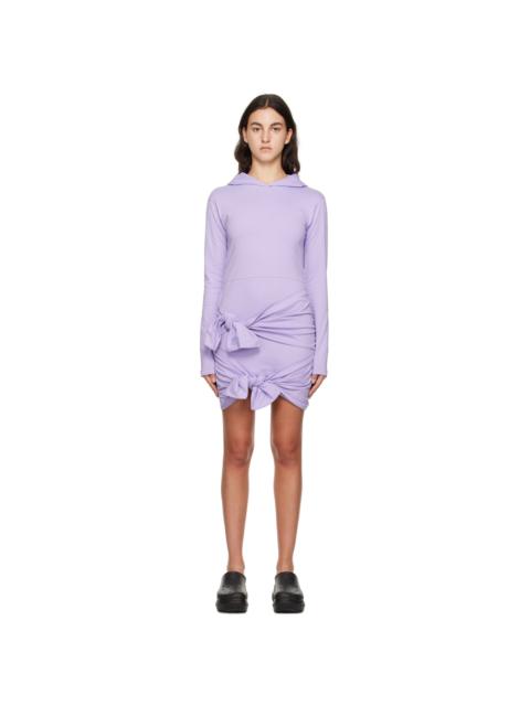 MSGM Purple Hooded Minidress