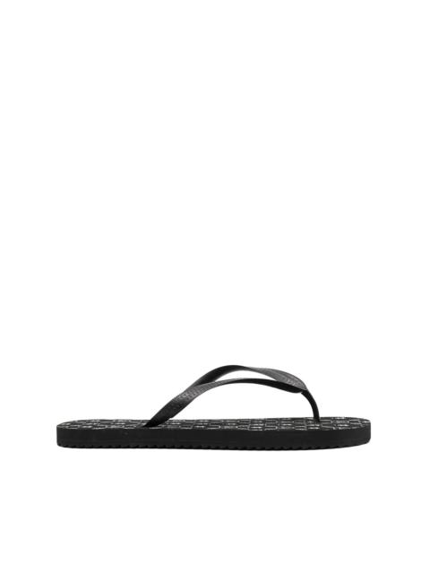 PHILIPP PLEIN logo-print flip flops