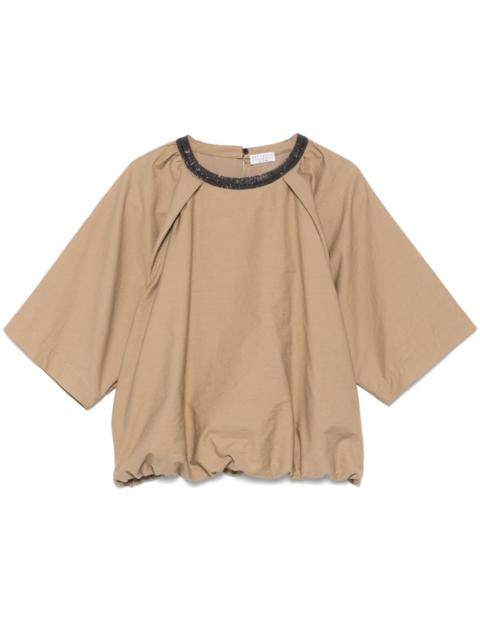 Brunello Cucinelli Monili 사슬 detail 블라우스