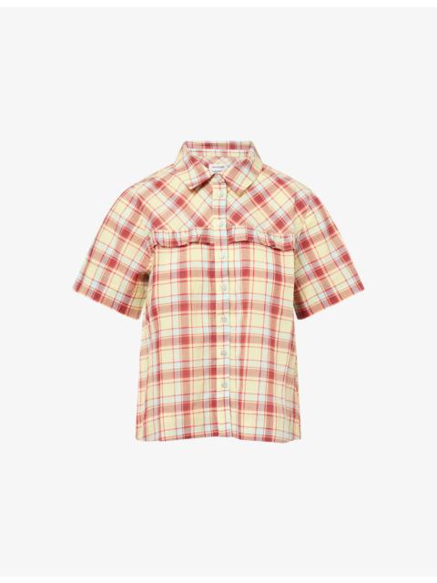 DAMSON MADDER. Tomboy Checked-Print Cotton Shirt