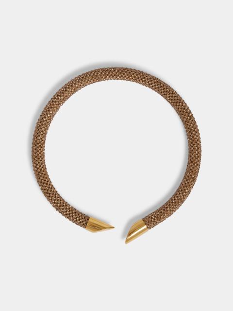 Paco Rabanne GOLD PIXEL NECKLACE IN MICRO CRYSTALS