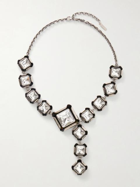 Givenchy SMALL LOCK NECKLACE IN METAL - BF00GZF003040 | REVERSIBLE