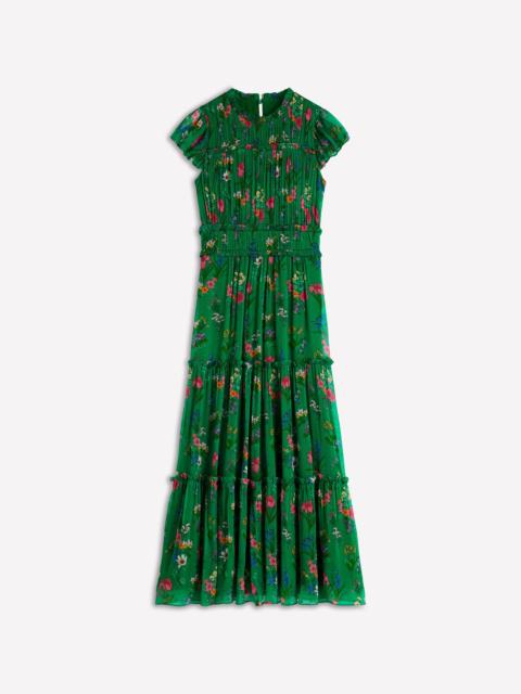 BODEN Sleeveless Ruffle Dress-Bear Grass, Delicate Blossom